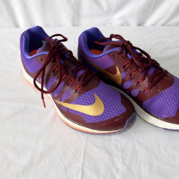 Nike Zoom Running Sneakers, Purple, Size 10.5 - Picture 5 of 11